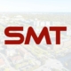 Milton Keynes cityscape with SMT logo in forefront.