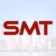 Shanghai cityscape with SMT logo in forefront.