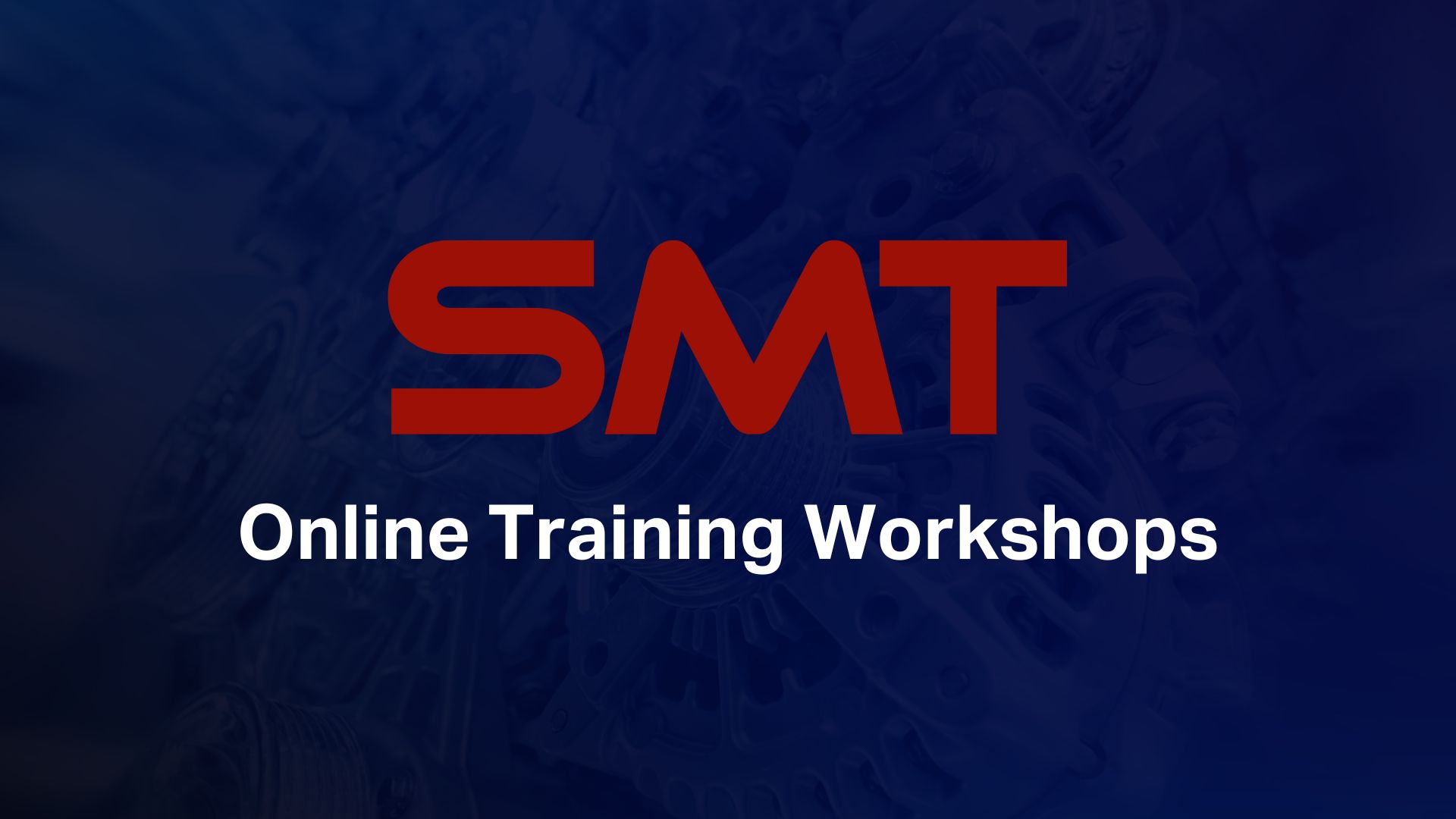 SMT Online Training Workshops Banner.