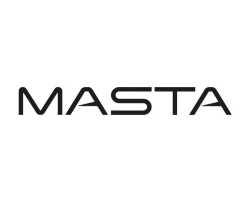 グレーのMASTAロゴ。